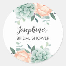 Pioenroos & Succulenten Waterverf Vrijgezellenfees