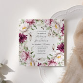 Pioenroze bordeaux bloemenbruiloft