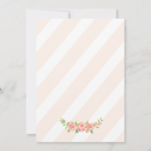 Pioenroze Bruiloft Save The Date (Achterkant)