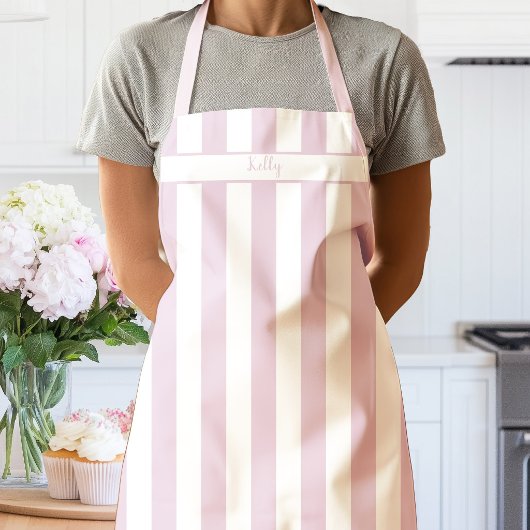 Pioenroze Candy Stripe Schort