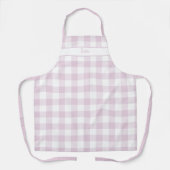 Pioenroze Gingham Geruite Schort (Voorkant)