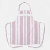 Pioenroze Vintage Streep Schort (Voorkant)