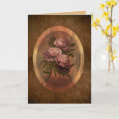 Pioenrozen 5 x 7 kaart (Gele Bloem)