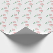 Pioenrozen Alsjeblieft Pretty Preppy Roze Cadeaupapier (Hoek)