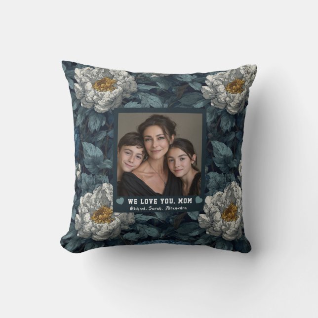 Pioenrozen Beste Moeder Ooit Condo Decor Kust Kussen (Voorkant)