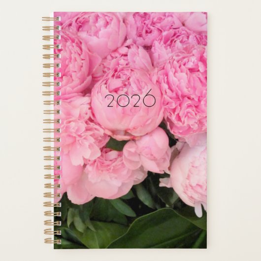 Pioenrozen bij de Plaza 2026 Planner (Voorkant)