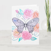 Pioenrozen Bloemen Aankondiging (Voorkant)