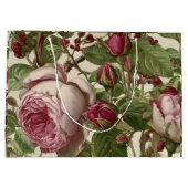 Pioenrozen Botanische Bloem Ontwerp Groot Cadeauzakje (Achterkant)