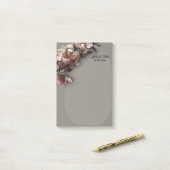Pioenrozen Briefpapier Post-it® Notes (Op bureau)