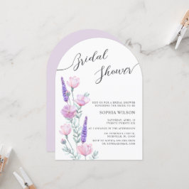 Pioenrozen bruids douche uitnodiging