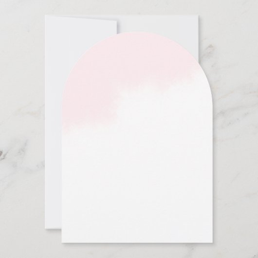 Pioenrozen bruids douche uitnodiging (Achterkant)