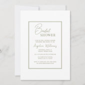 Pioenrozen bruids douche uitnodiging (Voorkant)