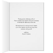  pioenrozen bruiloft foto dank u kaart (Binnen (Rechts))