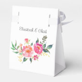 Pioenrozen dank je favorietendoos bedankdoosjes (Achterkant)