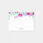 Pioenrozen En Bloesems Personaliseer Post-it® Notes (Voorkant)