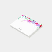 Pioenrozen En Bloesems Personaliseer Post-it® Notes (Schuin)