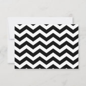 Pioenrozen en Chevrons RSVP Kaartje (Achterkant)