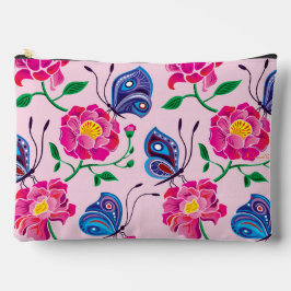 Pioenrozen en Vlinders Patroon Etui