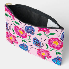 Pioenrozen en Vlinders Patroon Etui