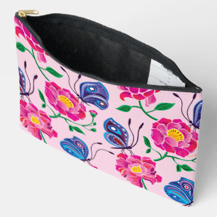 Pioenrozen en Vlinders Patroon Etui