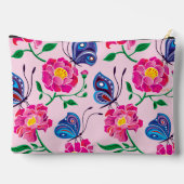 Pioenrozen en Vlinders Patroon Etui (Achterkant)