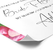 Pioenrozen - help de drukke bruid Adres Poster (Hoek)