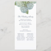 Pioenrozen Huwelijksprogramma Programmakaart (Achterkant)