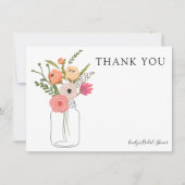 Pioenrozen in Metselaars Pot Dank Je Kaart (Voorkant)