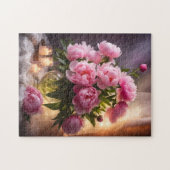 Pioenrozen Legpuzzel (Horizontaal)