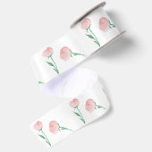 Pioenrozen Leuk Licht Roze Satijnen Lint (Achterkant)