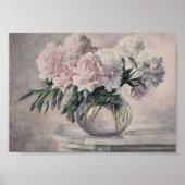 pioenrozen met stilleven poster (Voorkant)