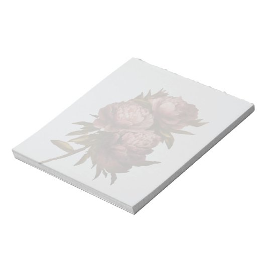 Pioenrozen Notitieblok (Linkerzijde)