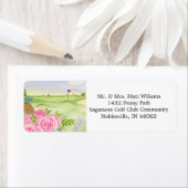 Pioenrozen op de golfbaan Retouradres Etiket (Insitu)