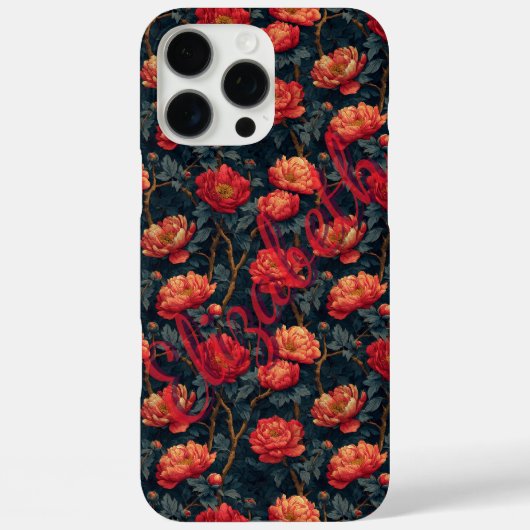 Pioenrozen op maat gemaakte iPhone-hoesje als beda Case-Mate iPhone Case (Achterkant)
