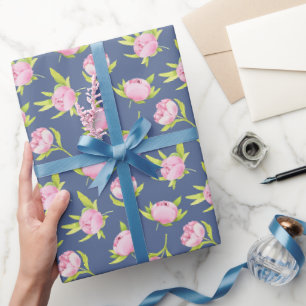 Pioenrozen Patroon Cadeaupapier