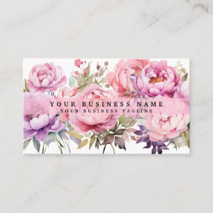 Pioenrozen Pioen Bloemen Visitekaartjes
