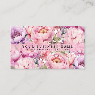 Pioenrozen Pioen Bloemen Visitekaartjes
