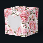 Pioenrozen Print Party Treat Box Bedankdoosjes<br><div class="desc">Feestgunstbox wordt getoond met een mooie roze pioenrozen bloemenprint. Pas dit object aan of koop het object zoals het is. Tip: voeg gewoon je geweldige traktaties toe en voeg wat feestelijk lint toe. Afbeelding onder licentie</div>