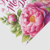 Pioenrozen Roze Bloemen Moederdag Tissuepapier (Detail)