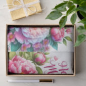 Pioenrozen Roze Bloemen Moederdag Tissuepapier (Geschenk)