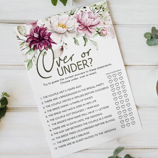 Pioenrozen Roze Bloemenspel Over of Onder Flyer
