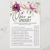 Pioenrozen Roze Bloemenspel Over of Onder Flyer (Voorkant)