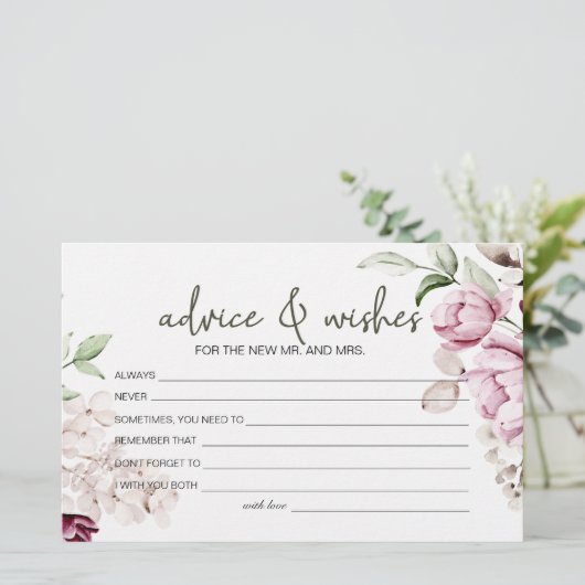 Pioenrozen Roze Bourgogne Bloemige Advies Wensen B Briefpapier (Staand voorkant)