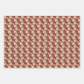 Pioenrozen Roze & Ivoor Inpakpapier Vel (Voorkant 3)