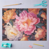 Pioenrozen Serie Design 14 Tissuepapier (Craft)