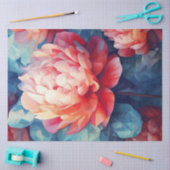 Pioenrozen Serie Design 5 Tissuepapier (Craft)