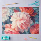 Pioenrozen Serie Ontwerp 9 Tissuepapier (Craft)