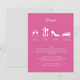 Pioenrozen Trouw DETAILS Uitnodiging