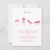 Pioenrozen Trouw DETAILS Uitnodiging (Voorkant)