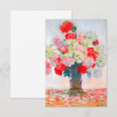 Pioenrozen van Monet Kaart (Voorkant / Achterkant)